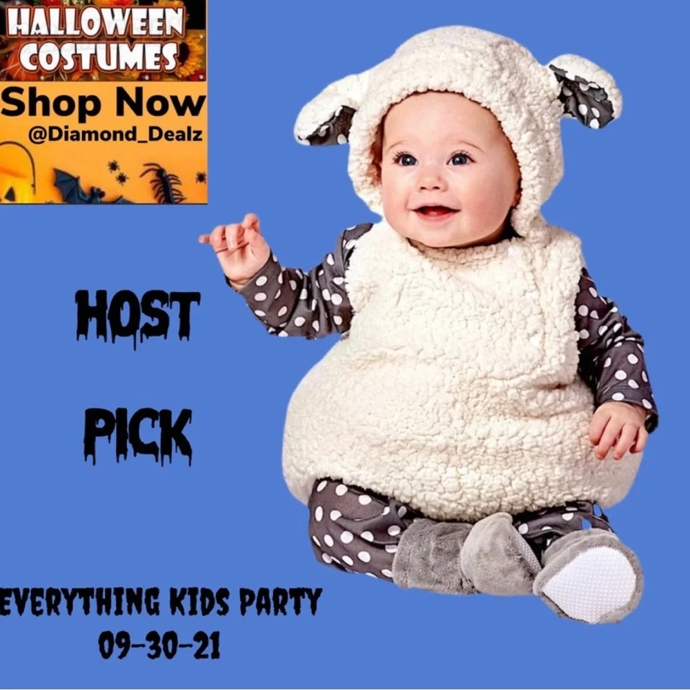BABY LAMB COSTUME 4pc / NWT - Picture 15 of 15